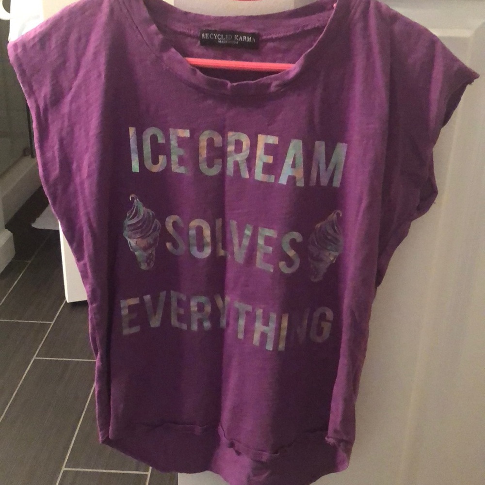 Recycled karma girls tee